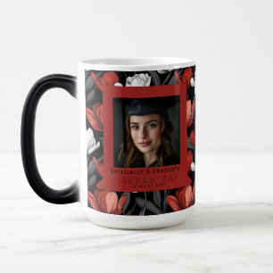 Caneca Mágica Presente Ousado com Padrão de Tulipa para Graduado