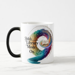 Caneca Mágica Presente para Amante de Livros Sensível ao Calor A