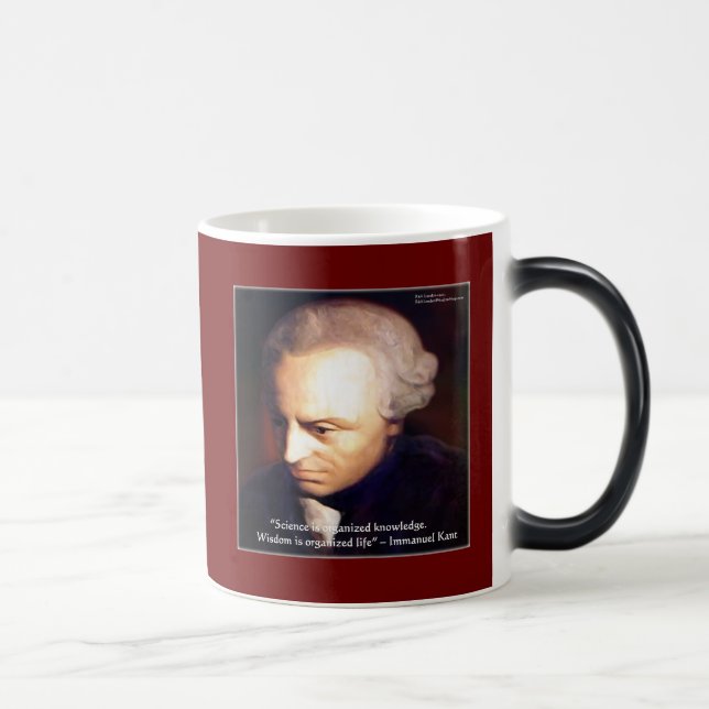 Caneca Mágica Presentes da Citação de Ciência Vs Conhecimento de (Direita)