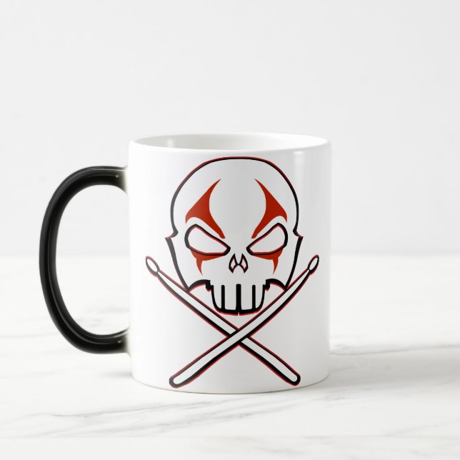 Caneca Mágica Presentes de baterista de metal pesado com copa de (Esquerda)