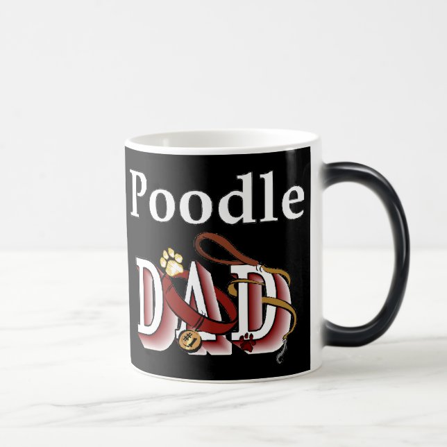 Caneca Mágica Presentes de Pai de Poodle (Direita)