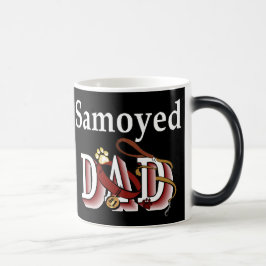 Caneca Mágica Presentes de Pai Samoyed