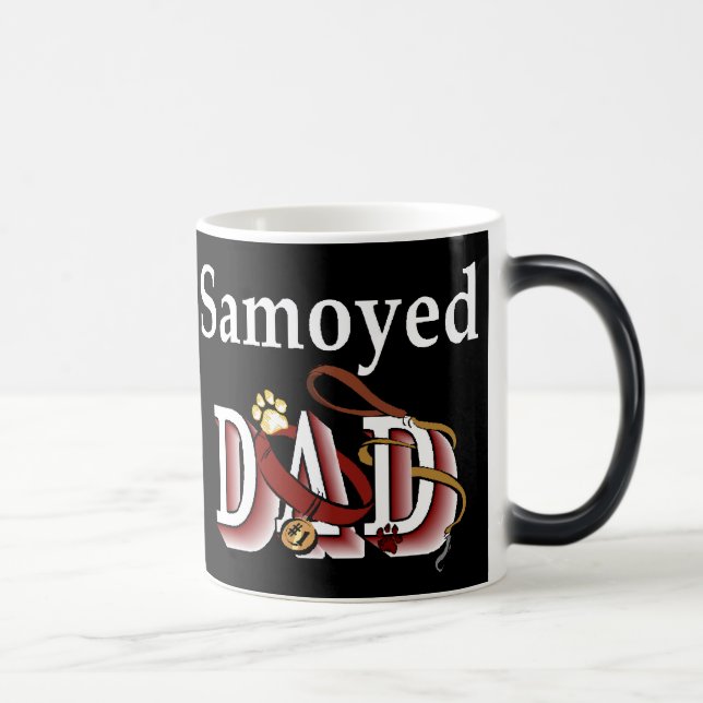 Caneca Mágica Presentes de Pai Samoyed (Direita)
