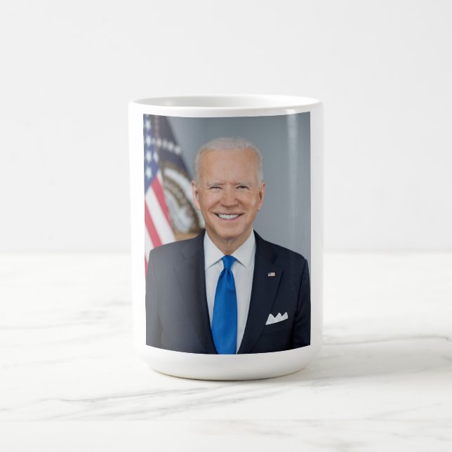 Caneca Mágica Presidente Joe Biden White House Retrait Mug (Center)