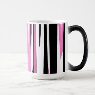 Caneca Mágica Preto e Branco Rosa