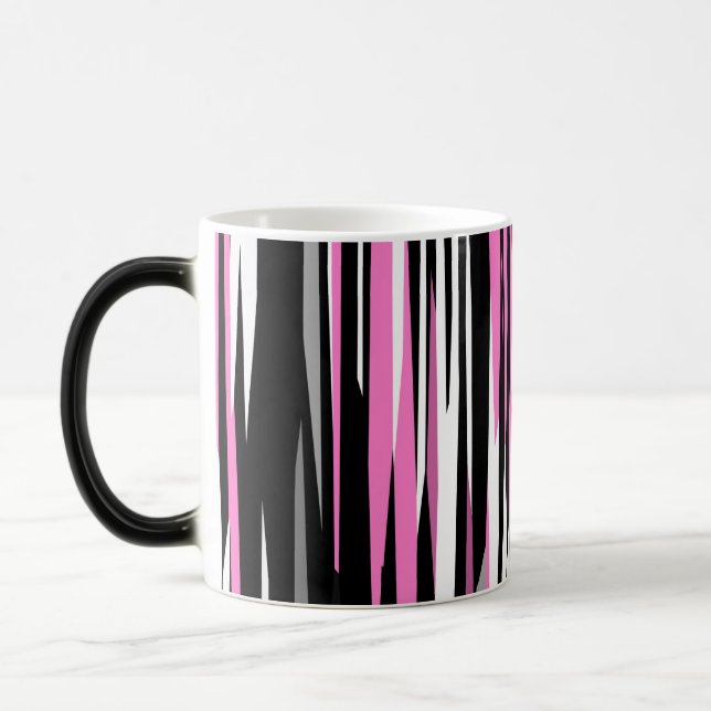 Caneca Mágica Preto e Branco Rosa (Esquerda)