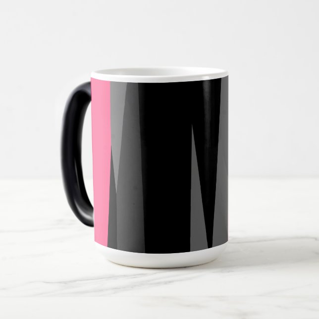 Caneca Mágica Preto e Cinza rosa (Frente Esquerda)