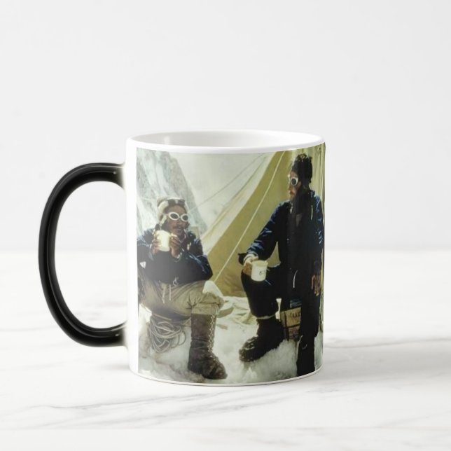 Caneca Mágica Primeiros Homens a Conquistar Everest Hillary Norg (Esquerda)