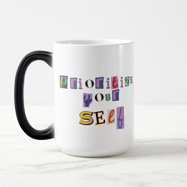 Caneca Mágica Priorize a Si Mesmo (Esquerda)