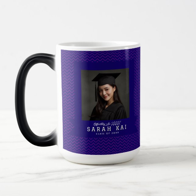 Caneca Mágica Professor Certificado com Estampa Geométrica Moder (Esquerda)