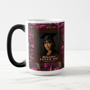 Caneca Mágica Professor Certificado de Flores de Lírios de Calla