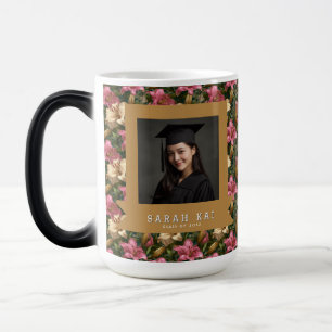 Caneca Mágica Professor Certificado de Lindas Flores de Lírio