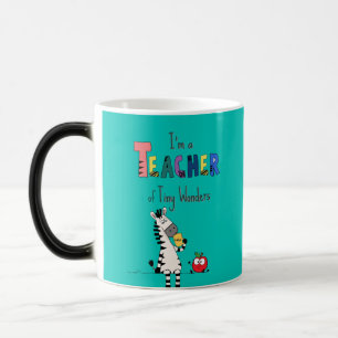 Caneca Mágica Professor Zebra Fofo