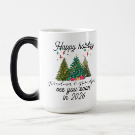 Caneca Mágica Promoted to Grandparents Christmas tree 