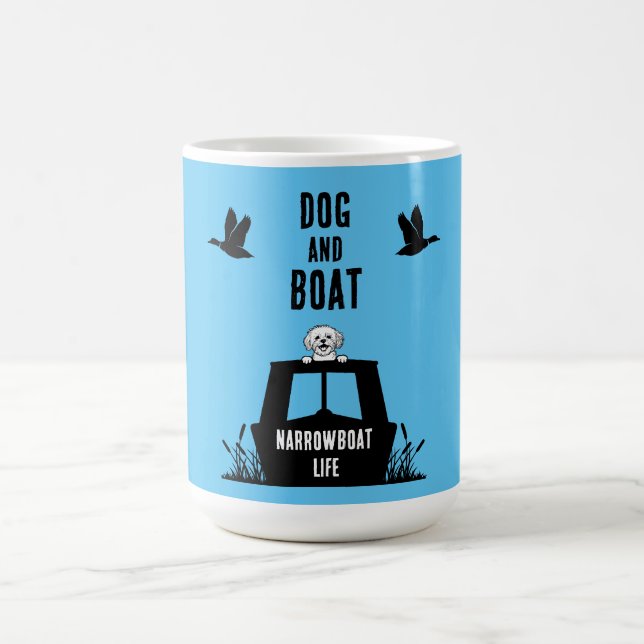 Caneca Mágica Proprietário de Cães Canalboat em Narrowboat (Center)
