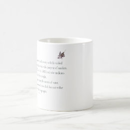 Caneca Mágica PSALM 1, não caminha em pé com o