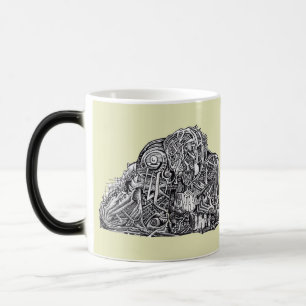 Caneca Mágica Psycho Warrior morphing mug