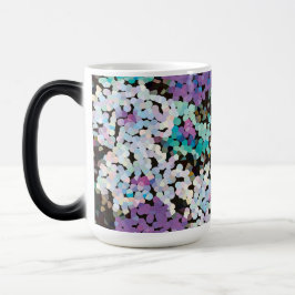 Caneca Mágica Purple Crystal Floral Blooms