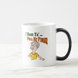 Caneca Mágica Puxe meu dedo