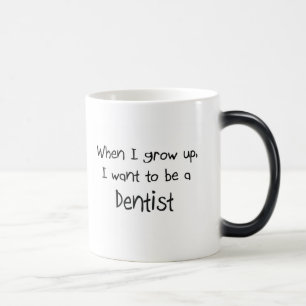 Caneca Mágica Quando eu me cresço acima queira ser um dentista