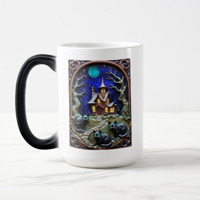 Caneca Mágica Que bela noite de Halloween! (Esquerda)