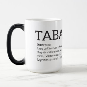Caneca Mágica Québec Tabarnak Juron Joual Humor Francês