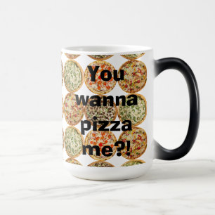 Caneca Mágica "Quer me fazer pizza?!"