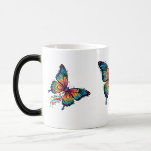 Caneca Mágica Rainbow Butterfly Color Morphing Mug