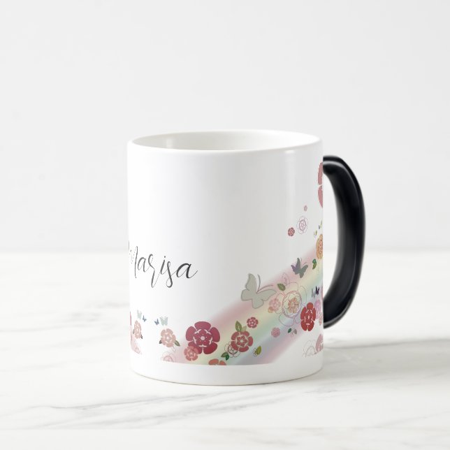 Caneca Mágica Rainbow Magic Mug Personalizado (Frente Esquerda)