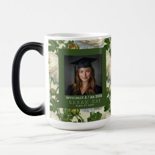 Caneca Mágica Ranunculus Floral de Moda Graduado na Faculdade