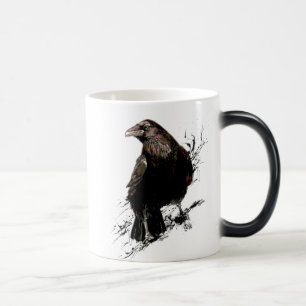 Caneca Mágica Raven Bird Graphic Art Willife Animal Art