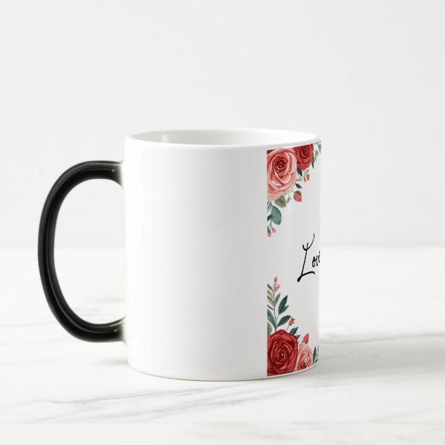 Caneca Mágica Reci Personalizada de Manuscrito de Assinatura Per (Esquerda)