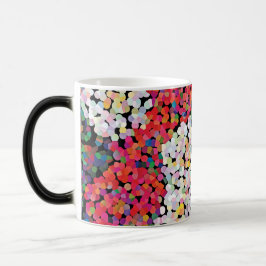 Caneca Mágica  Red Crystal Floral Blooms