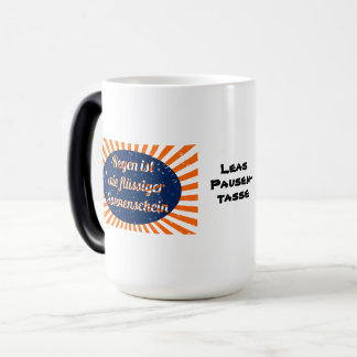 Caneca Mágica Regen flüssiger Sonnenschein mit Namen