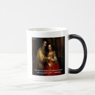 Caneca Mágica Rembrandt "A Noiva Judia" & Citação Famosa