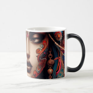 Caneca Mágica Retrato estético vívido