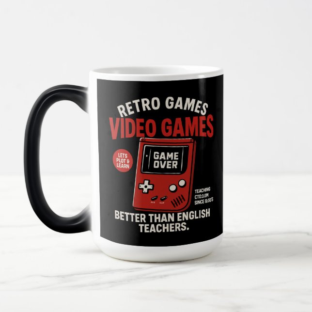 Caneca Mágica  Retro games video games teaching english since  (Esquerda)