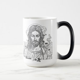 Caneca Mágica Retro Grid Jesus Rei dos Reis Apocalipse 19:16