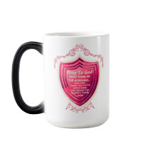 Rezar Para Deus Amarra Maçã Rosa Design Morph Mug