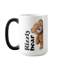 Rizzly cute teddy bear design funny quote