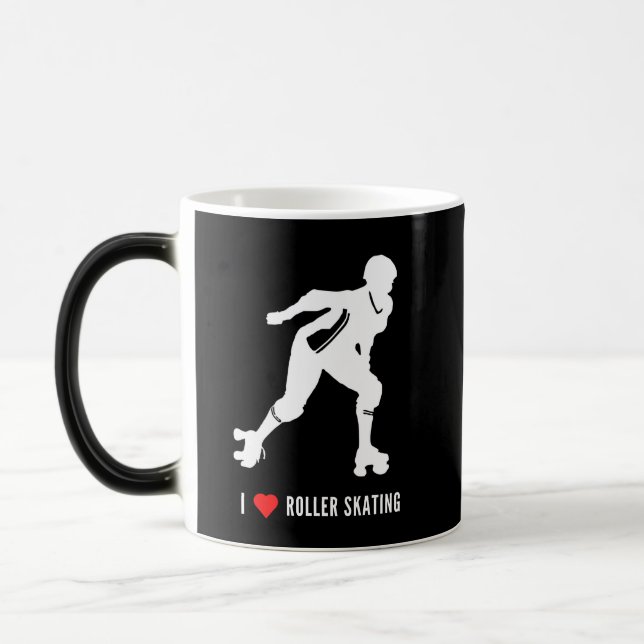 Caneca Mágica Roller Skating Mama Funny Hobby Lover (Esquerda)
