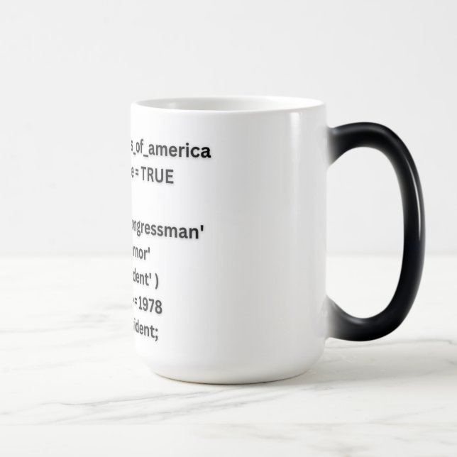 Caneca Mágica Ron Salvou o SQL Mug da América (Direita)