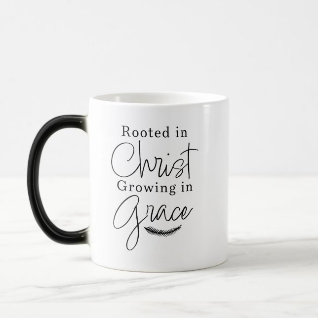 Caneca Mágica Rooted in Christ Growing in Grace Religious (Esquerda)