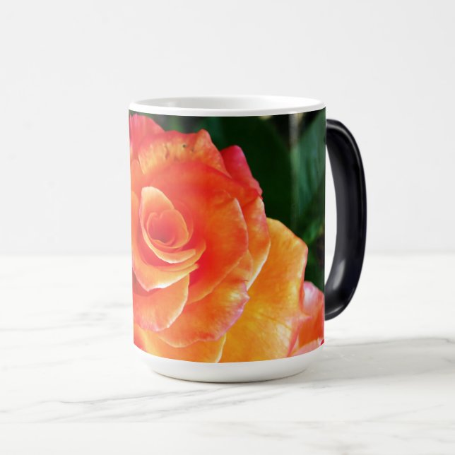 Caneca Mágica Rosa flor de laranja (Frente Esquerda)
