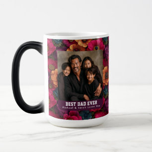 Caneca Mágica Rosas-do-mar Roxas Recordação para Papai da Nature