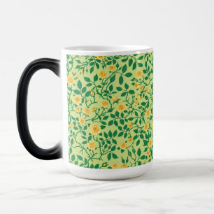 Caneca Mágica Rosas selvagens em amarelo e verde