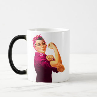 Caneca Mágica Rosie o rebitador - rosa do cancer