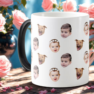 Caneca Mágica Rosto Personalizado, Oferta Única de 3 Fotos para 