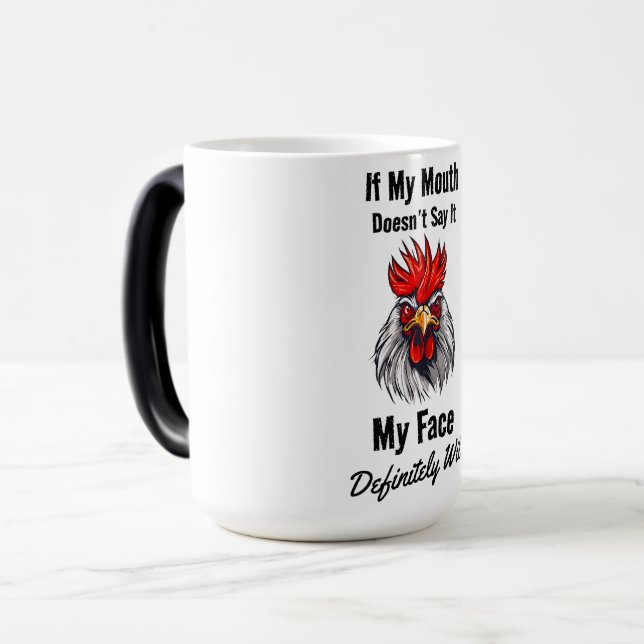 Caneca Mágica Rosto Zangado (Frente Esquerda)