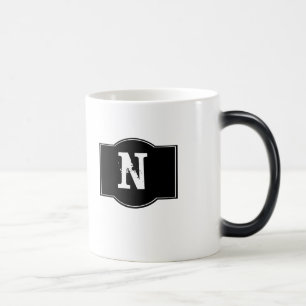 Caneca Mágica Rótulo Preto Monograma